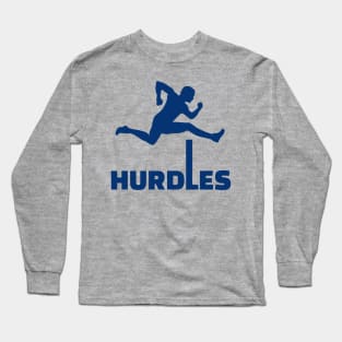 HURDLES navy Long Sleeve T-Shirt